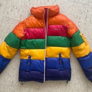 Akademics Rainbow”nano rib” down jacket